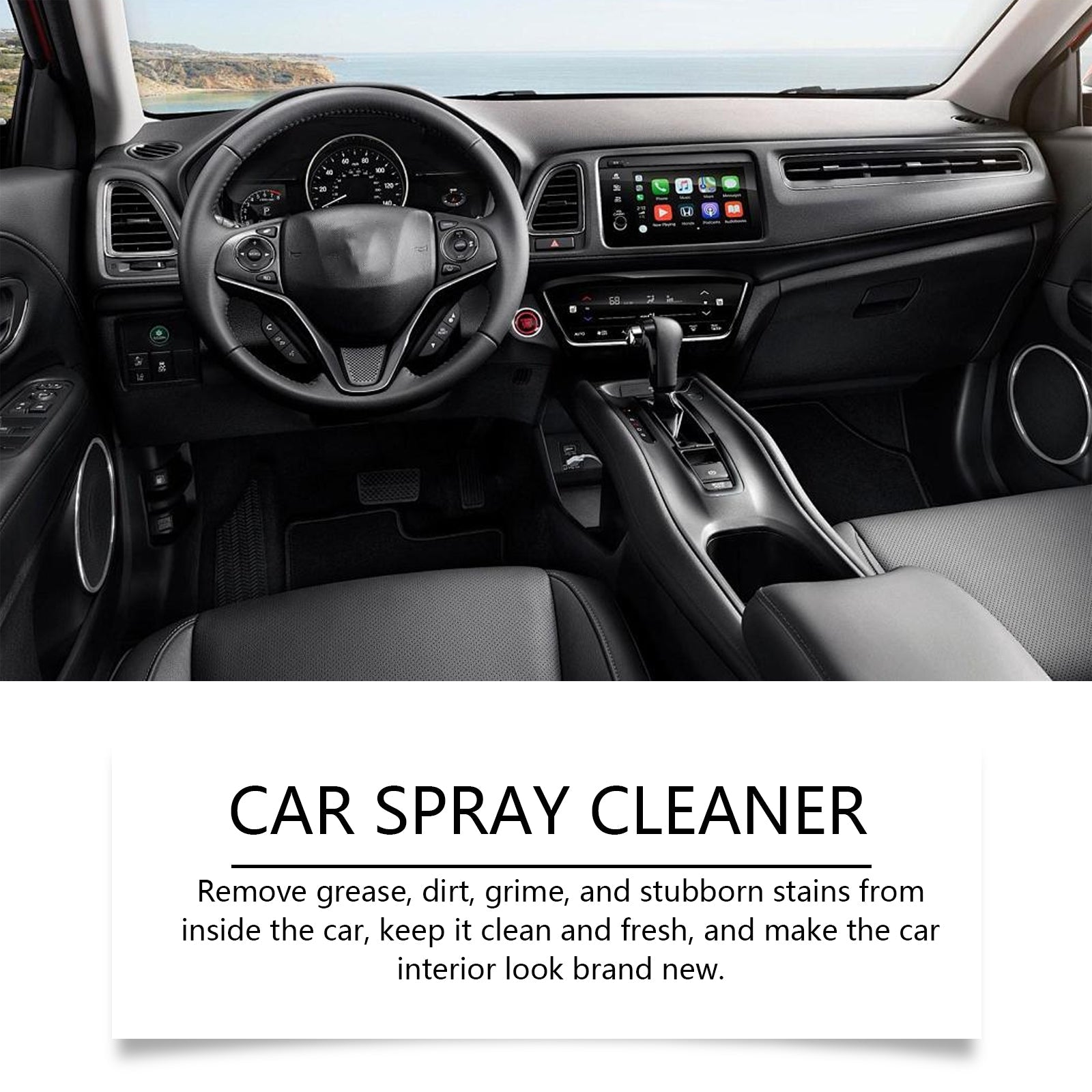 Automotive Spray Cleaner, Automotive Interior Glass Oil Film Decontamination Multi-Functional Foam Cleaner