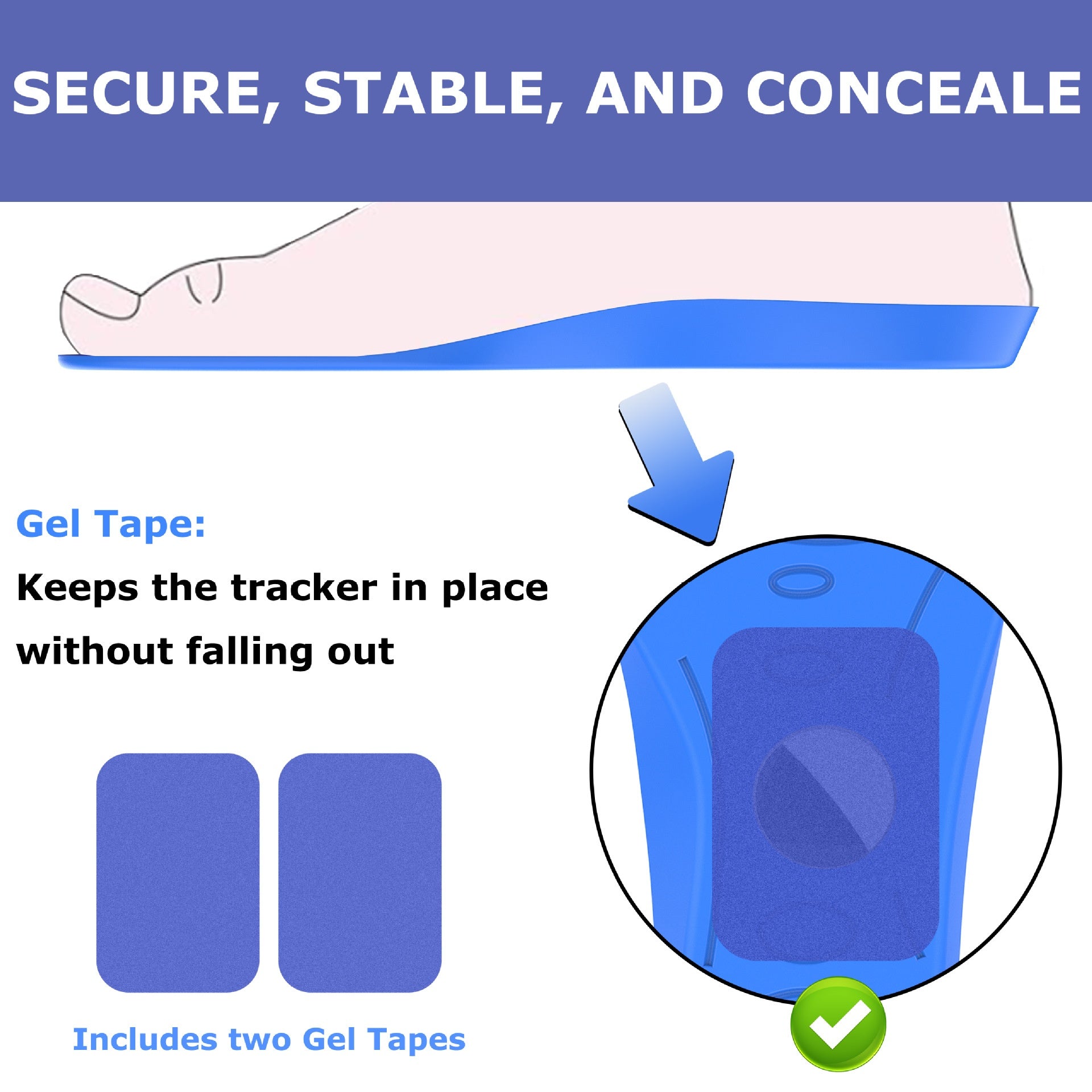 Apple Airtag Protective Case for Shoe Insoles - Anti-Lost Device for Kids and Elders