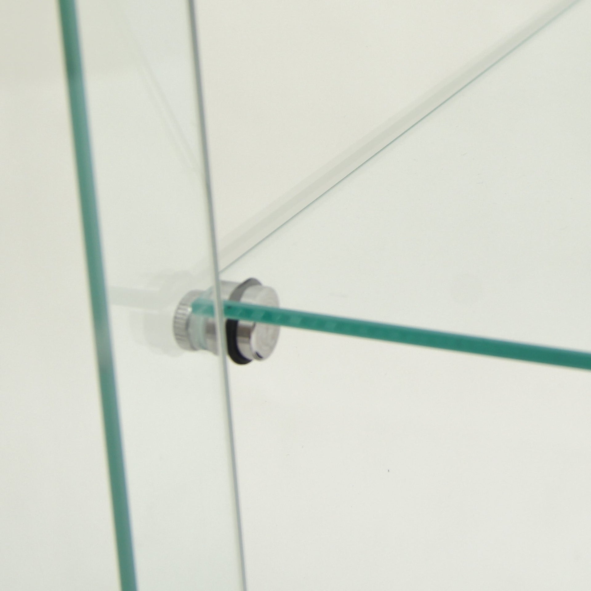 4 LED light glass display cabinets with door shelves, floor standing antique bookshelf, 64.7 