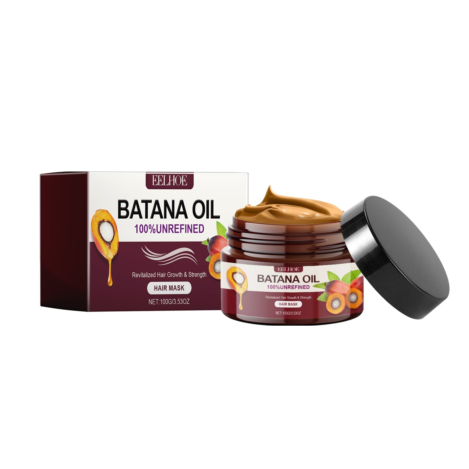 Batana Oil Strong And Volumizing Hair Mask Repair Hair Frizz Nourishing Hair Smooth Hair Treatment