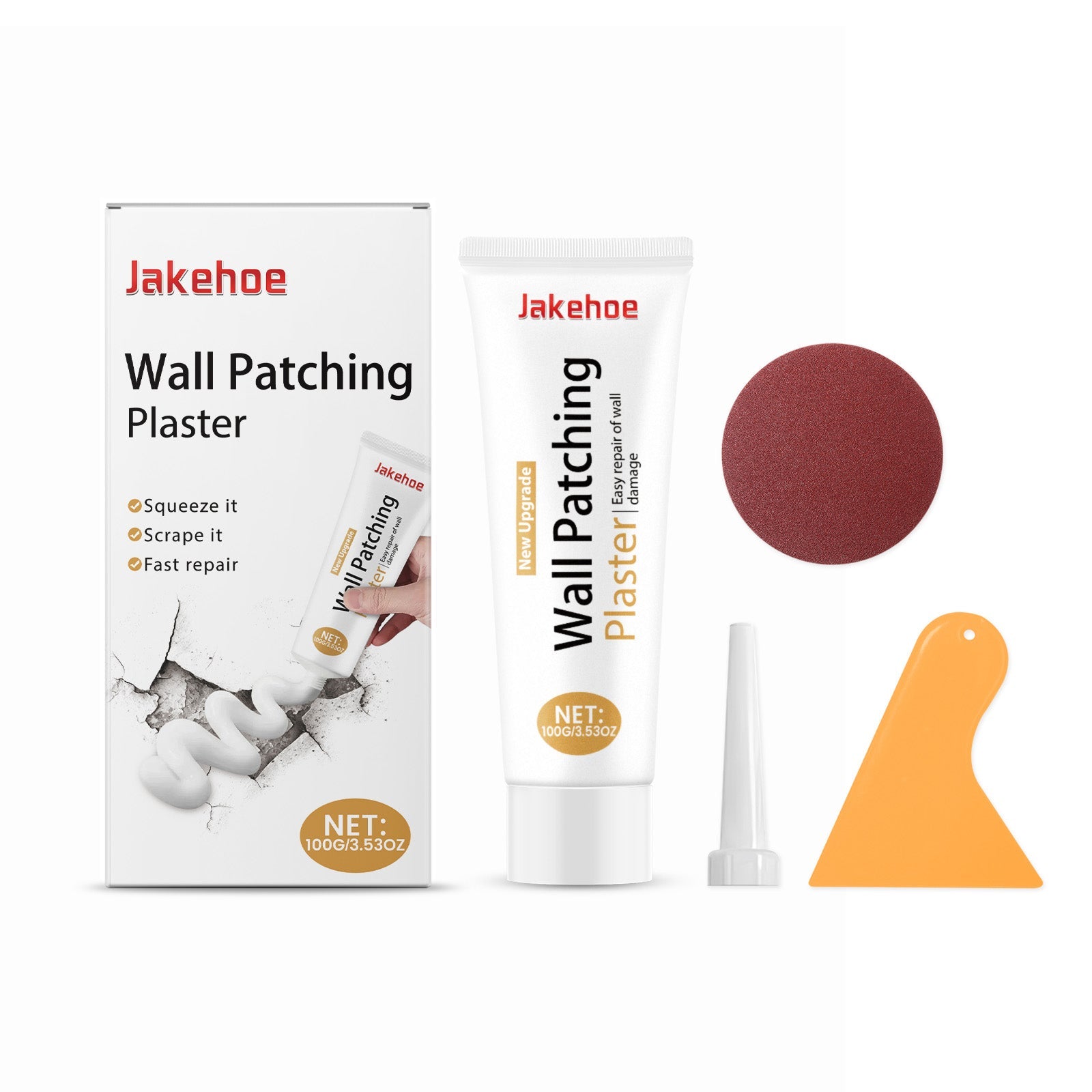 Wall Repair Kit Skinning Damaged Wall Holes Apply Refurbished Cover Waterproof Wall Repair Cream