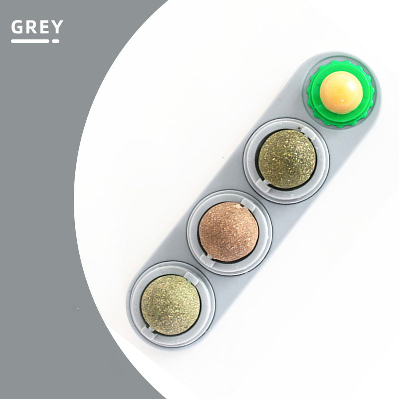 Cat mint ball spinning ball toy cat snacks lollipops self fun toys lots of fun