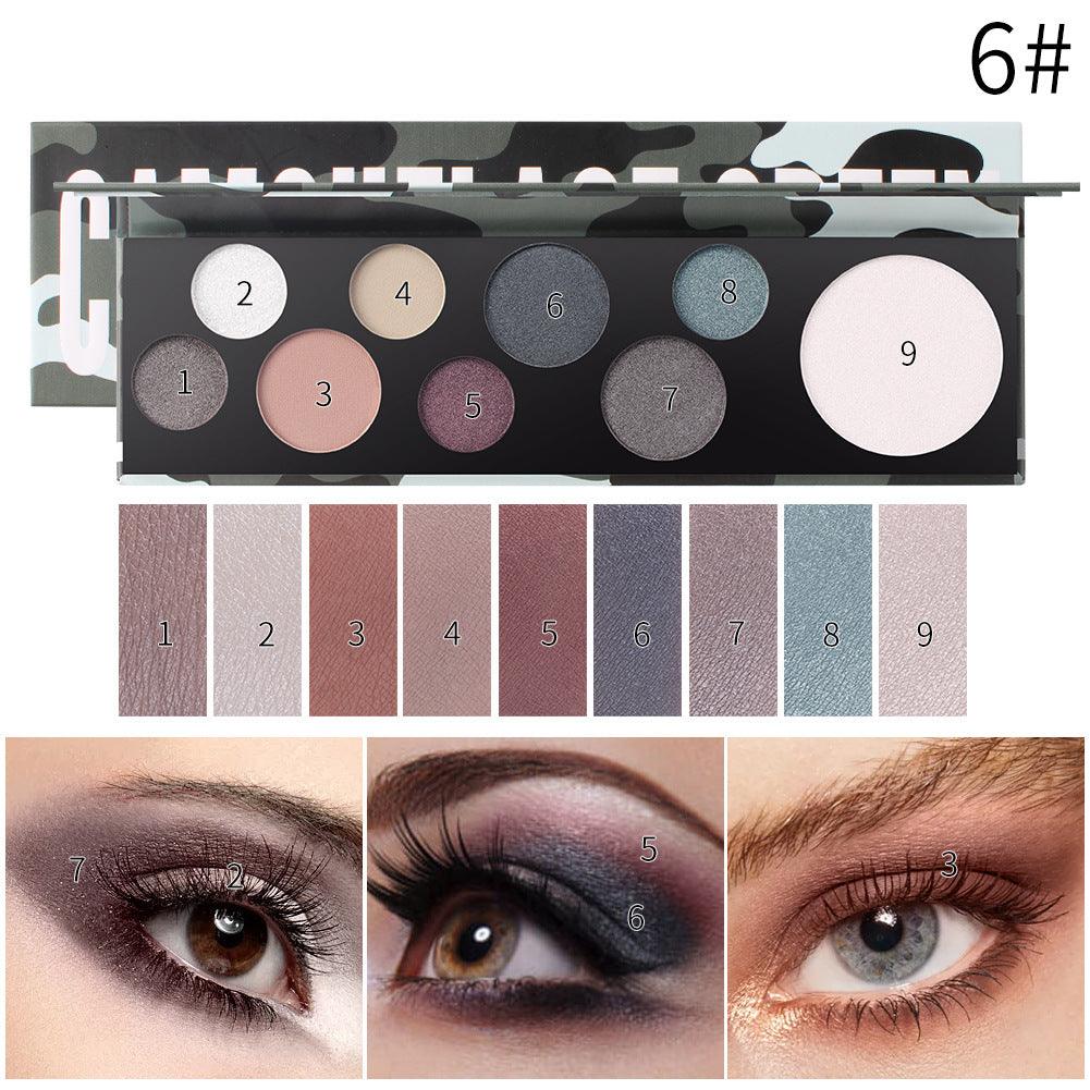 Romantic Beauty 9-Color Eye Shadow Irregular Circular Bubble Eye Shadow Plate