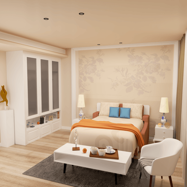 Full size Morden Deisgn vertical Murphy bed with sofa and drawers, white wall bed, space saving hidden bed with new gas pillars