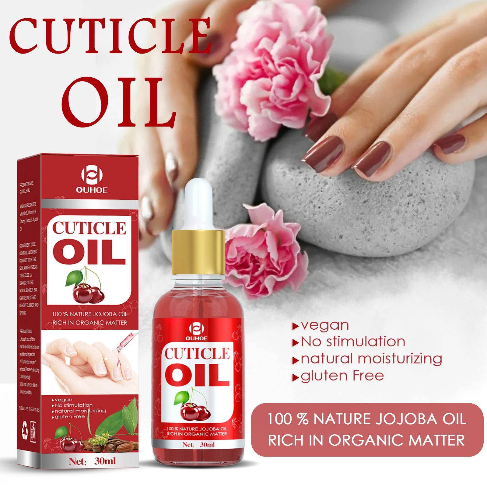 Cuticle Oil, Strengthen Nail Cuticle Moisturize Nourishing Nail Edge Nail Care Oil