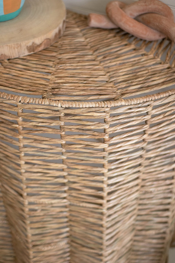 Ripple Seagrass Demi-Lune Table