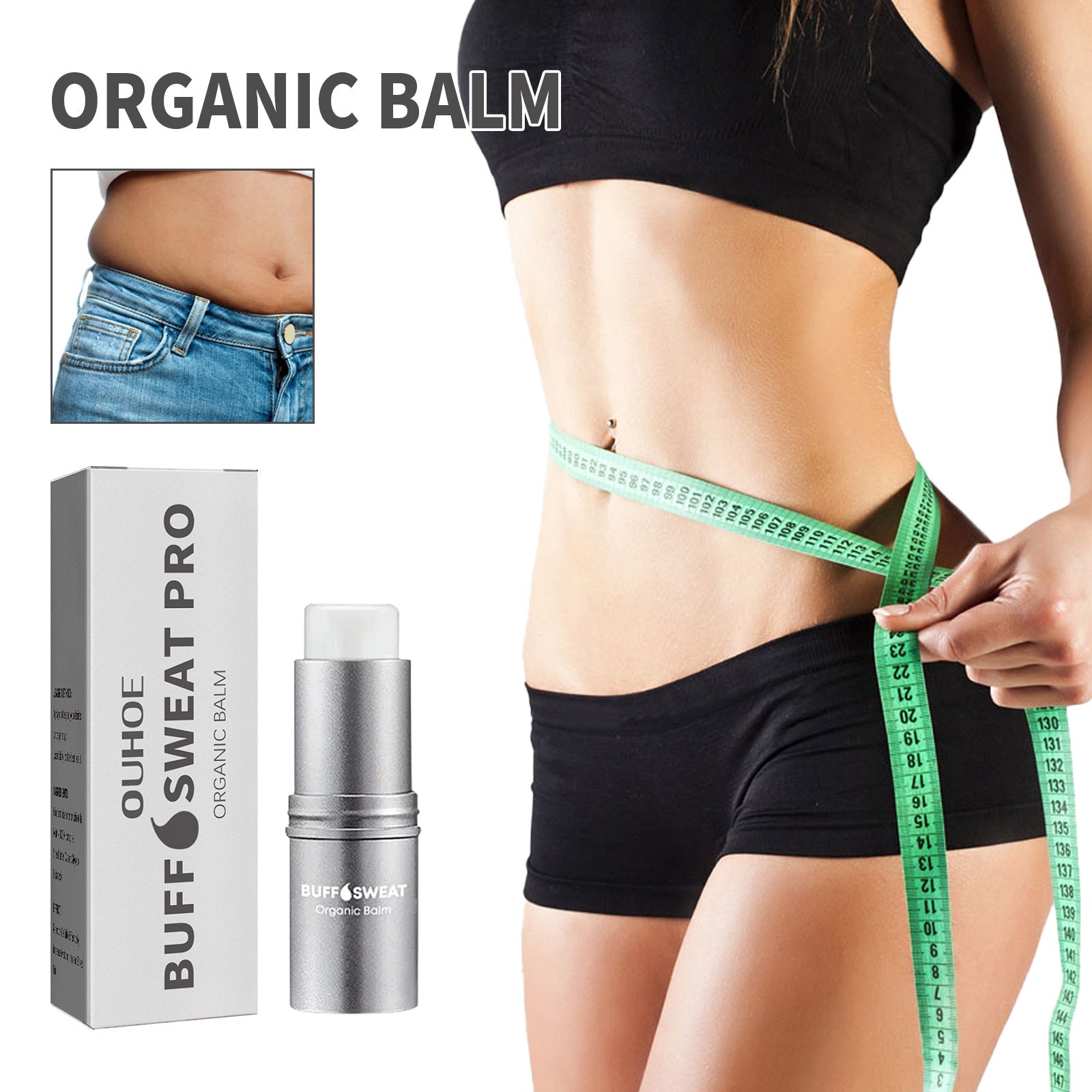 Organic Balm, Smooth And Firm Arms Thighs Belly Bye Meat Belly Anti-Orange Peel Body Shaping Bar
