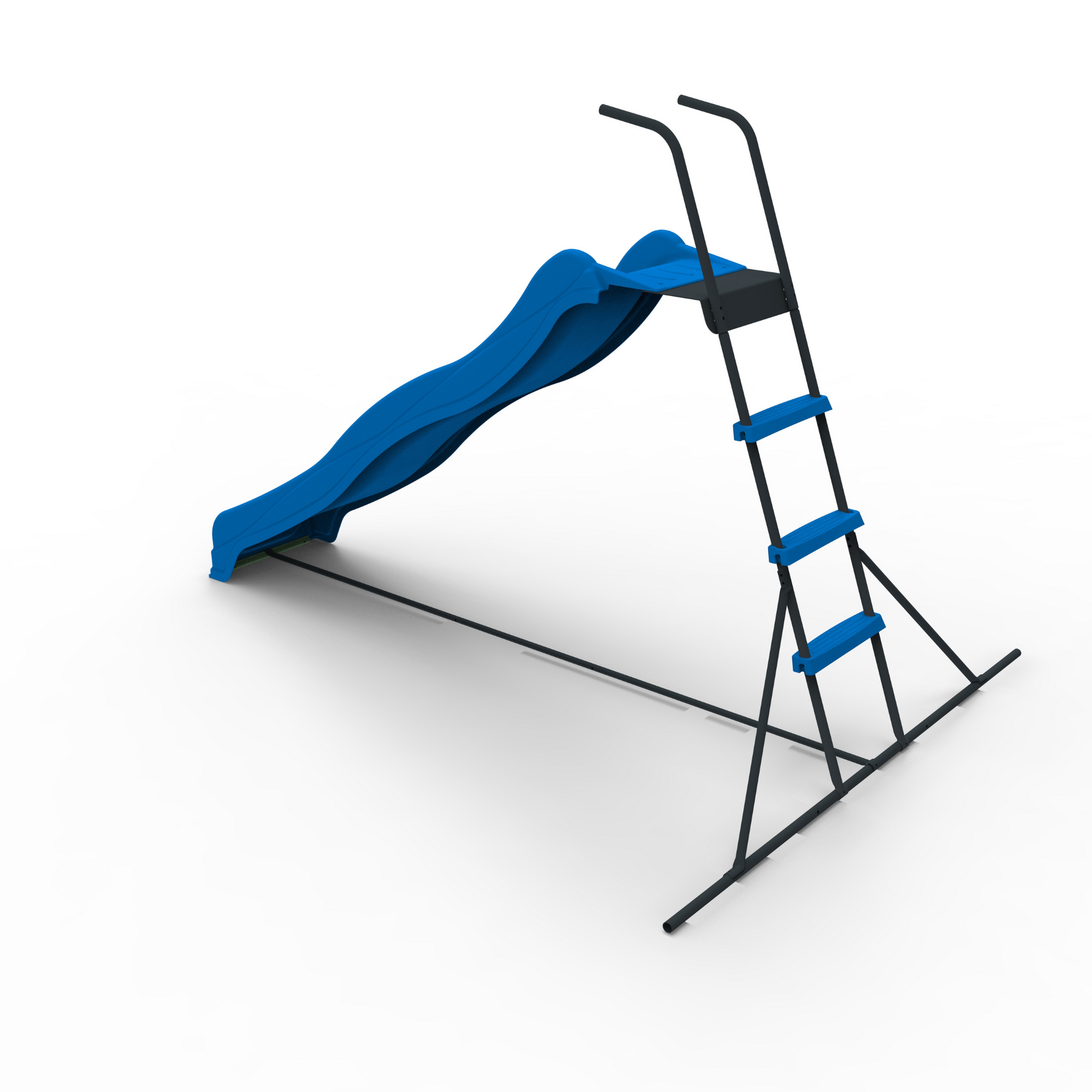 XSL003 2.2M kids plastic slide indoor Freestanding playground equipment children plastic slide kids indoor slide blue