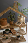 Woven Seagrass House with Shelves