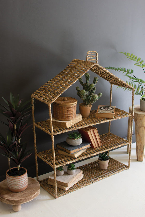 Woven Seagrass House with Shelves - Gifts for You 'n Me
