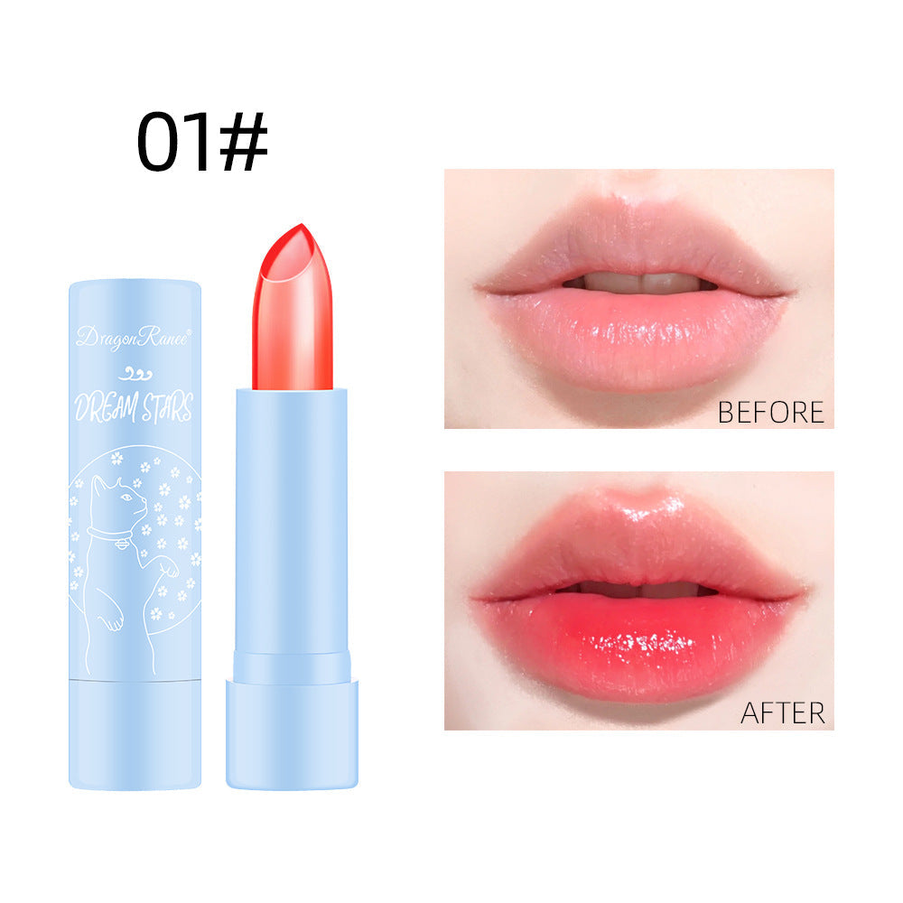 Color-Changing Lipstick Long-Lasting Moisturizing Not Easy To Decolorize Not Easy To Dip In The Cup Waterproof And Moisturizing Aloe Jelly Lipstick