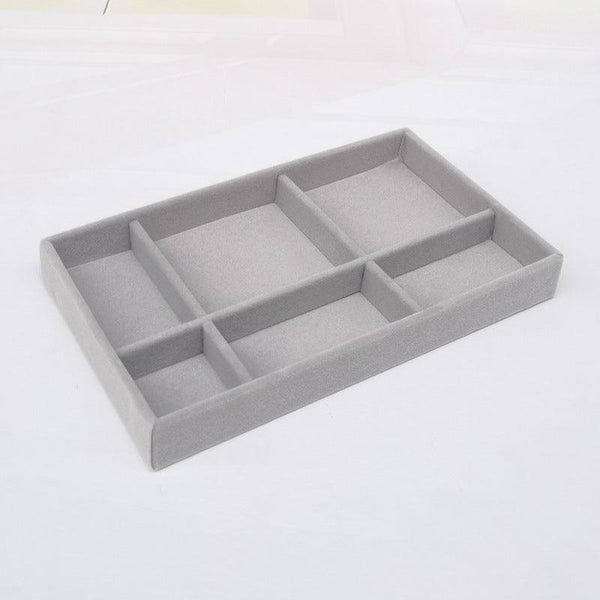 Velvet Stackable Jewelry Organizer, Portable for Rings, Earrings and Necklaces.