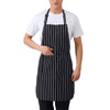 Adjustable Bib Apron With Pocket Black - black