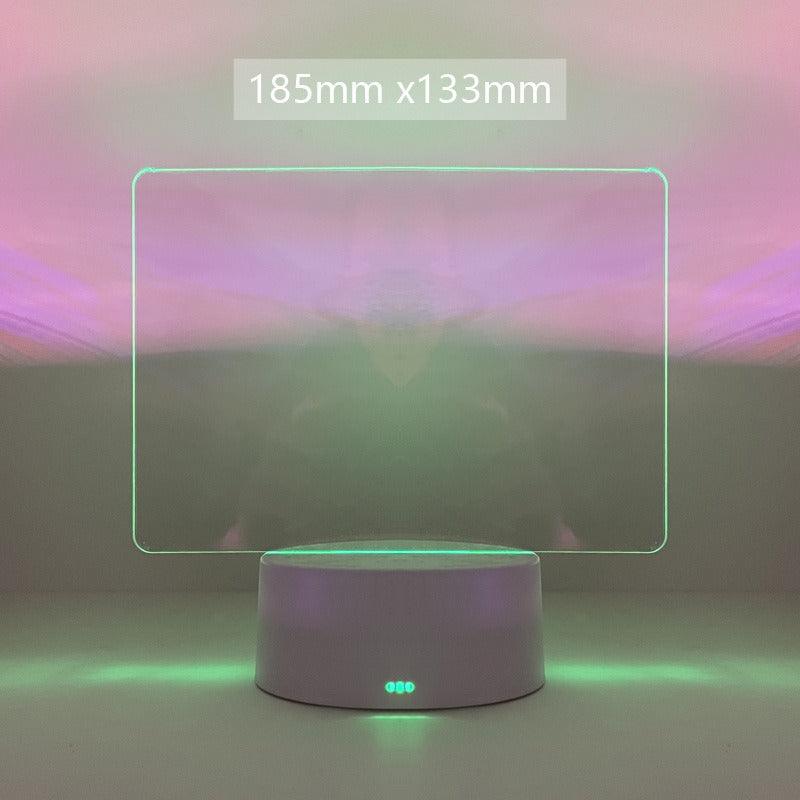 Take Down Notes And Light Up Your Space Transparent Luminous Acrylic Noteboard