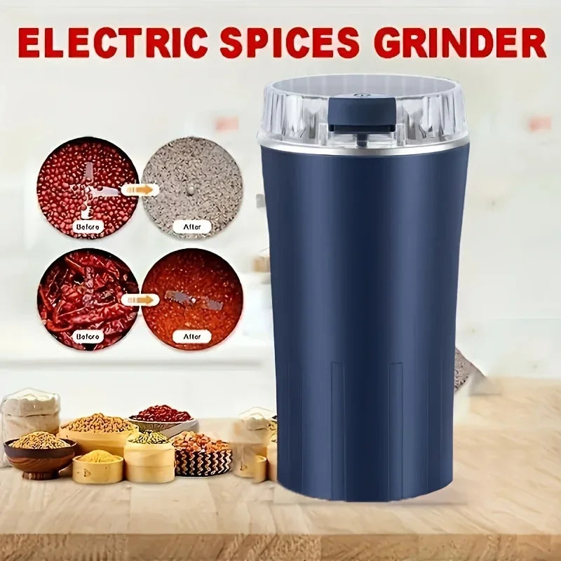 Electric Coffee Bean Grinder Multifunctional with One-Press Control Food Processor Blender for Espresso Nuts Grains Easy Clean