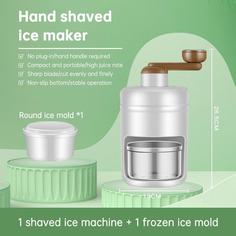 Shaved Ice Household Small Manual Ice Breaker Hand Ice Making Sand Hail Ice Breaking Magic Tool Making Continuous Sand Ice