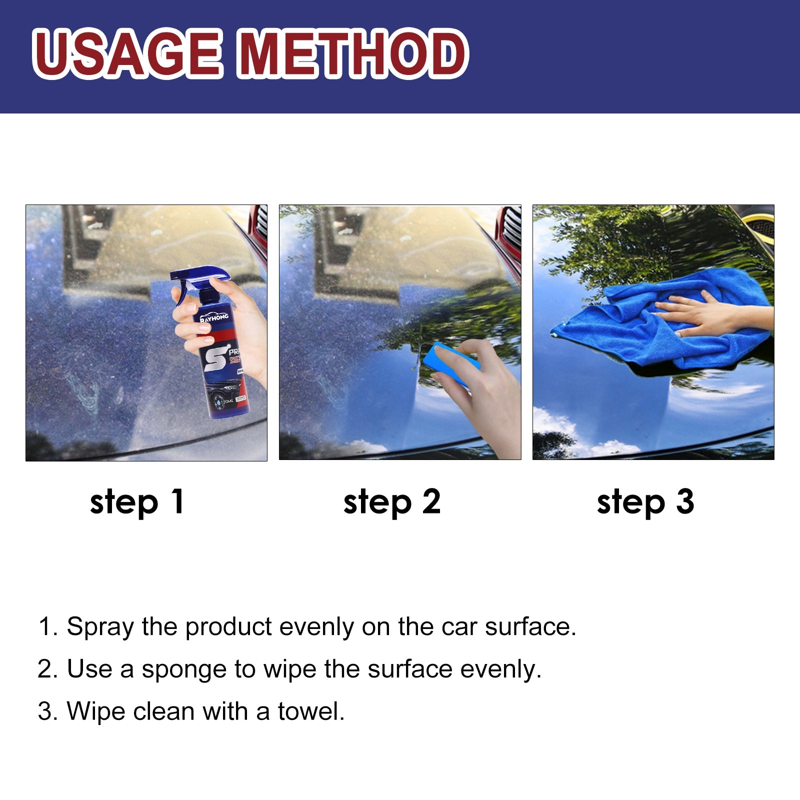 Auto Coating Spray, Auto Paint Maintenance Paint Decontamination And Brightening Nano Coating Spray Coating Agent