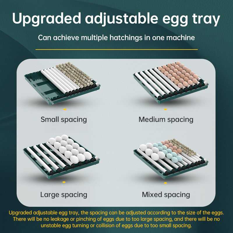 9 - 48 Egg Incubator: Automatic Egg - Turning & Humidity Monitoring. Duck Incubator with Auto - Water Ionic Waterbed