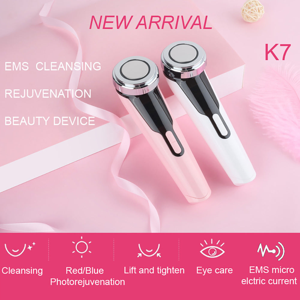 HailiCare Multi-Function 6-In-1 Skin Cleansing Instrument EMS Color Light Skin Rejuvenation Beauty Instrument
