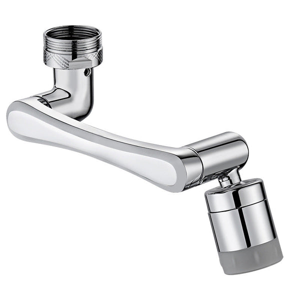 1080 °/1440 ° New Mechanical Arm Double Outlet Bubbler Universal Extension Faucet Splash Proof Washing Faucet Extender