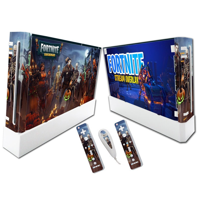 Suitable for WII stickers wii console cartoon protective film Spider-Man Fortress Night multiple styles without leaving glue