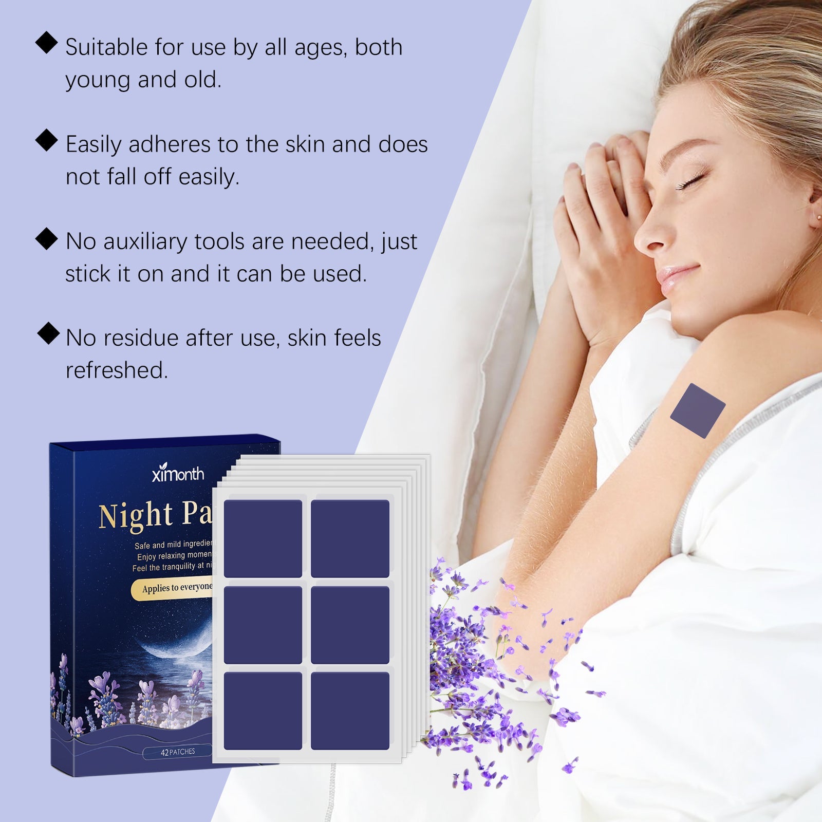 Lavender Sleep Patch Pamper The Sleeping Atmosphere At Night With A Gentle And Fragrant Sleep Body Care Patch