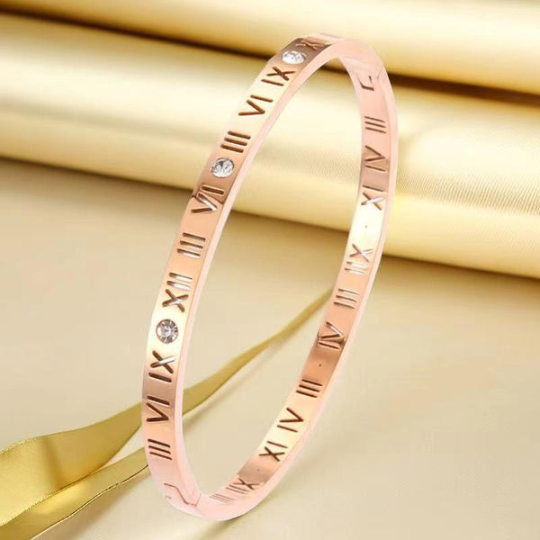 Stainless steel titanium steel bracelet for women non fading electroplated buckle jewelry for women