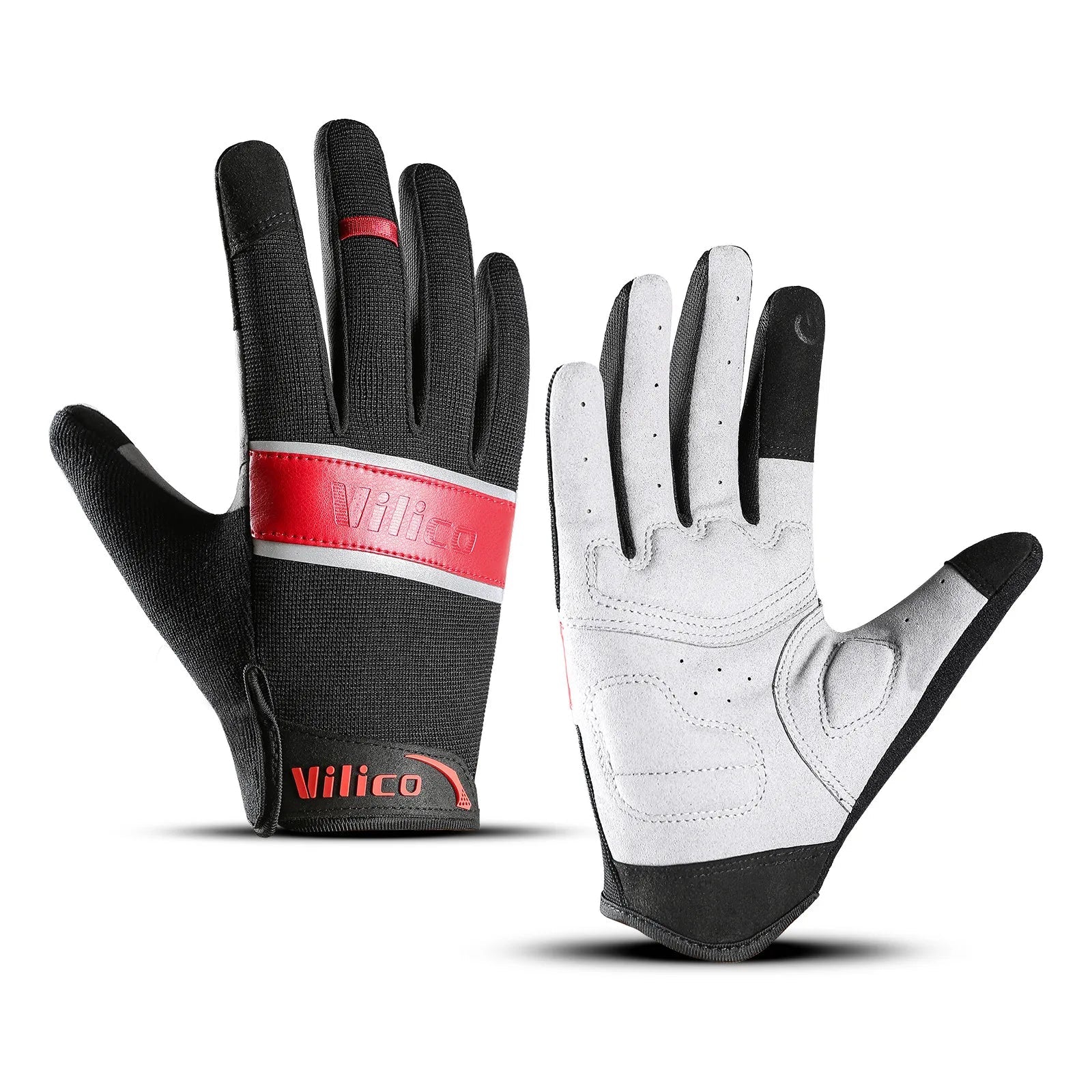 Outdoor sports riding gloves wear-resistant shock-absorbing and touch screen mountain bike gloves