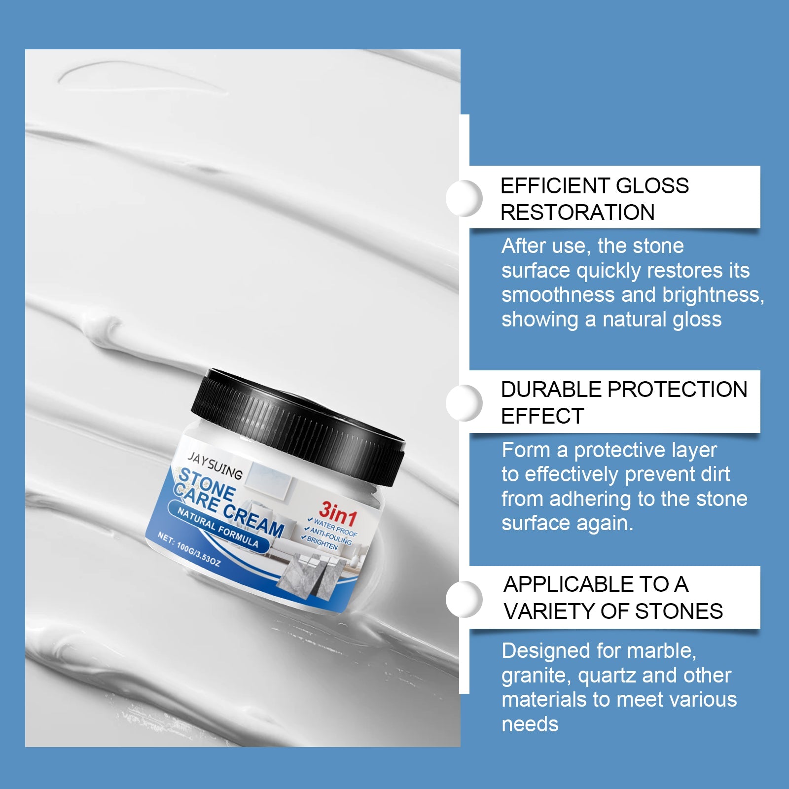 Stone Maintenance Cream, Tile Stone Maintenance Floor Renovation Polish Cream Waxed Floor Care Cream