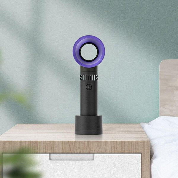 Mini Portable Fan USB Rech Mini Portable Fan USB Rechargeable Night Light Cooling Handheld Fan Three Speed
