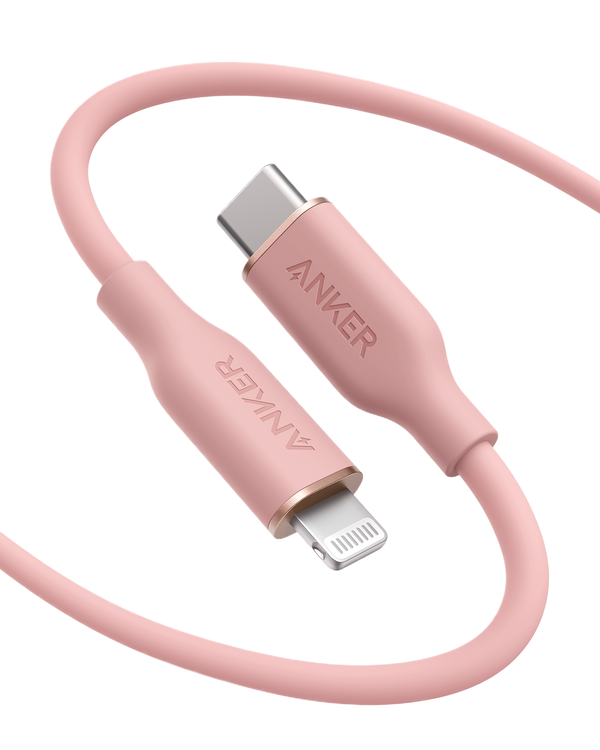 Anker <b>641</b> USB-C to Lightning Cable (Flow, 3 ft Silicone)