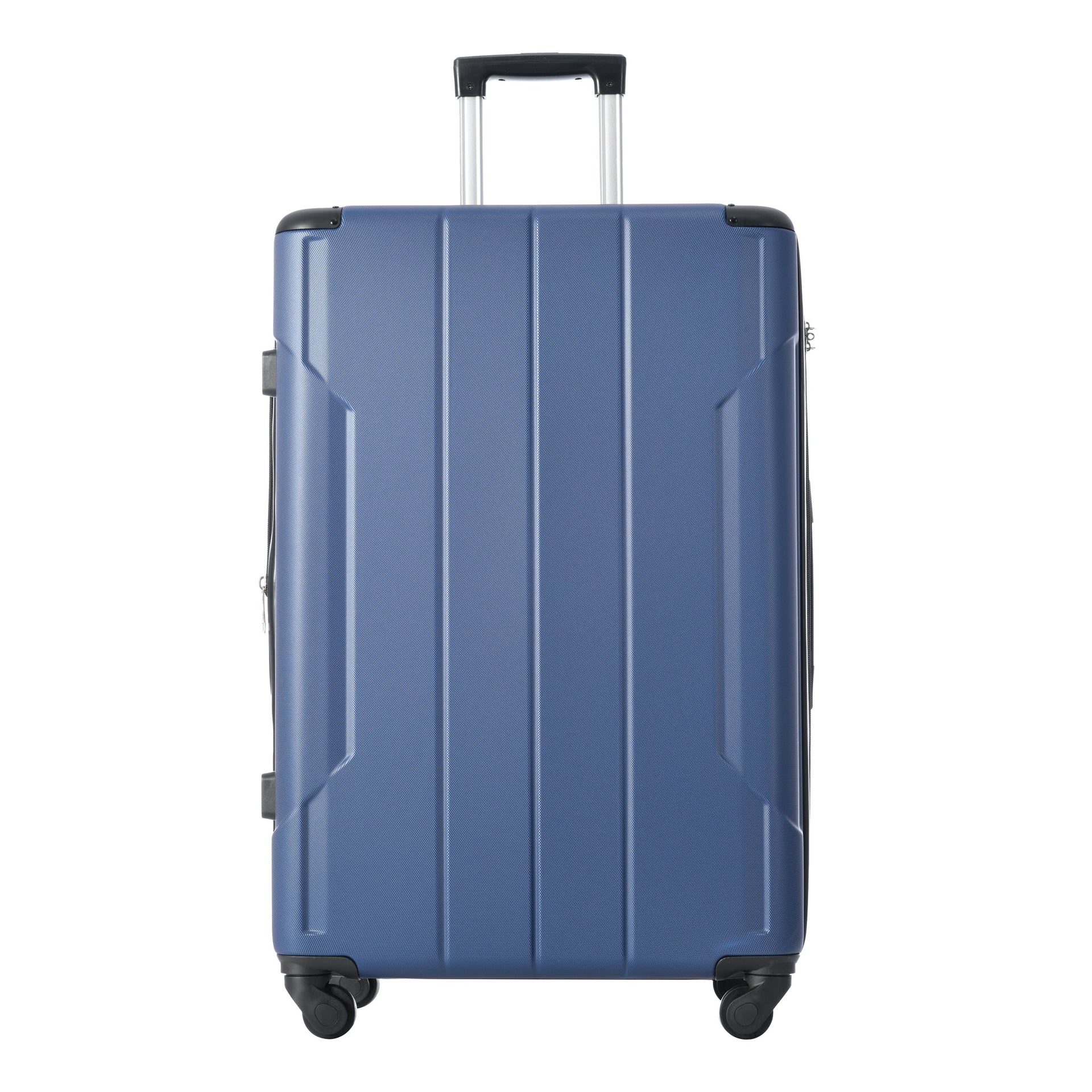 Hardshell Luggage Sets 3 Pcs Spinner Suitcase with TSA Lock Lightweight 20''24''28'' Blue + ABS