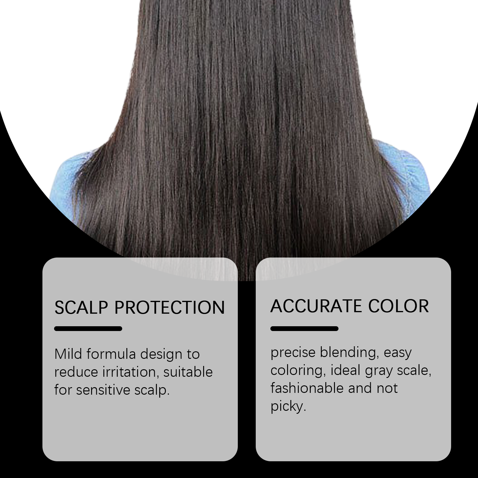 Plant Black Hair Shampoo Plant Extract Wash Care Diy Color Developing Hair Refreshing And Supple Shampoo