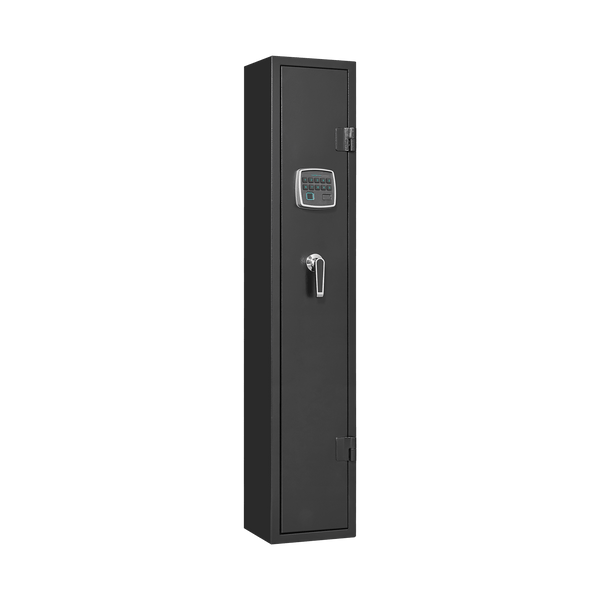 5 gun safes with 3 pistol pockets, quick access biometric adjustable heavy-duty gun rack mounted gun safes