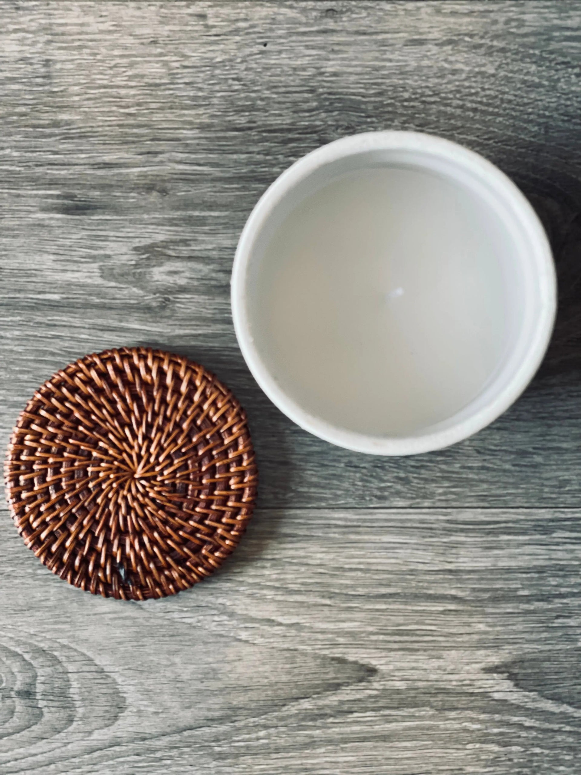 Rattan Lid Candle