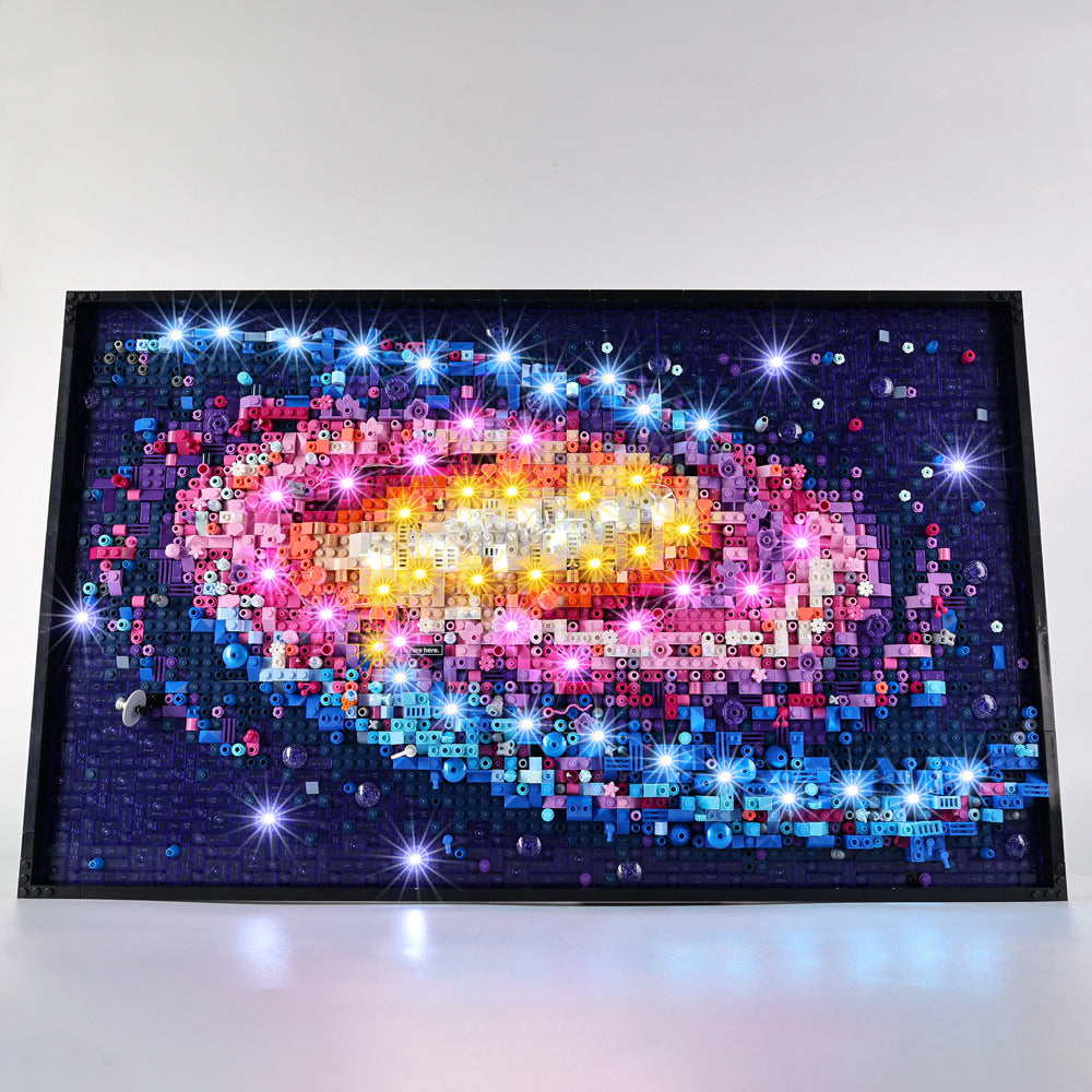 Suitable for LEGO Art series 31212 Galaxy LED building block toys remote control lighting fixtures and light groups