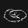 Bride Wedding Hair Accessories Simple Pearl Soft Chain Headband - white