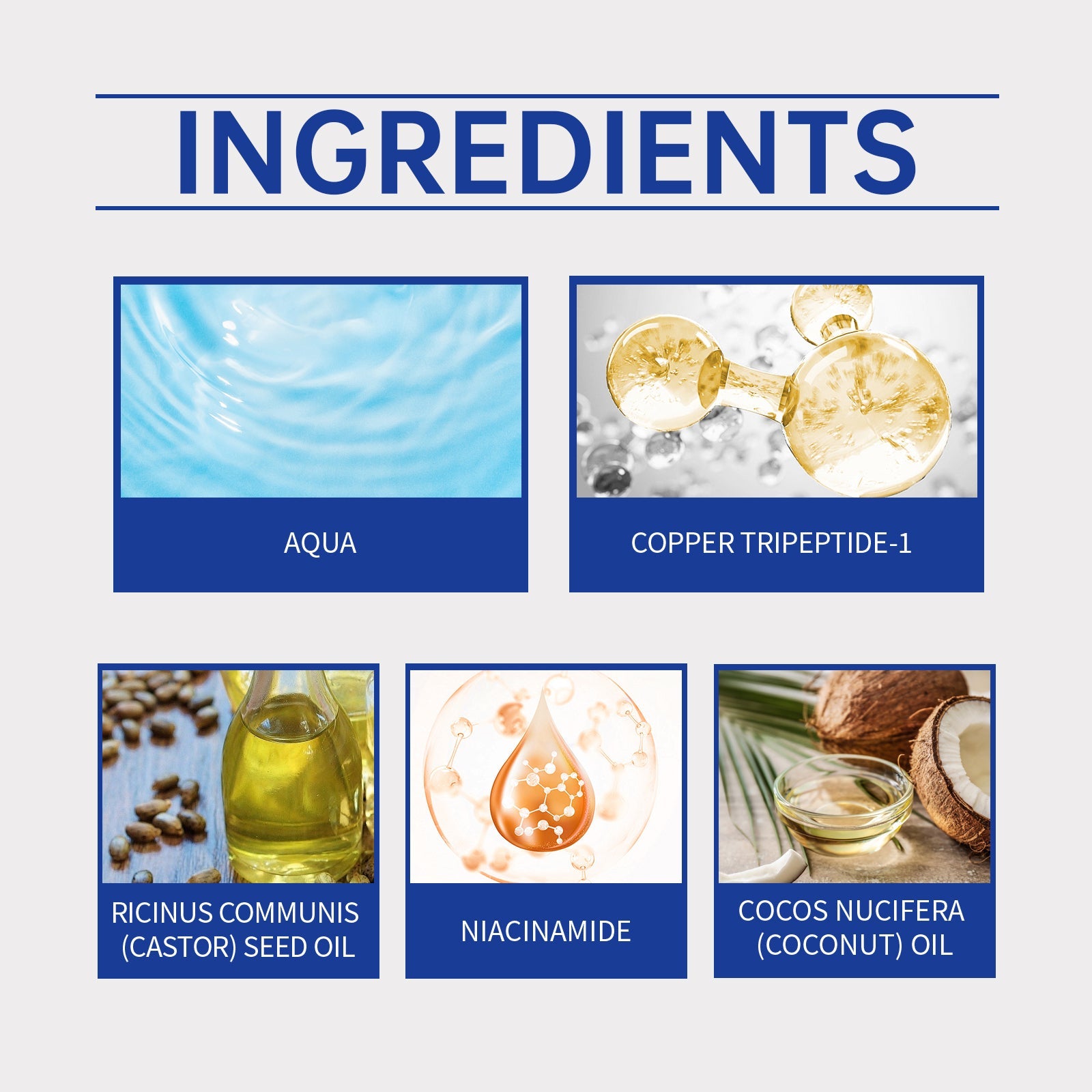 Blue Copper Peptide Hair Care Essence, Nourishes Frizzy Hair, Soft And Moisturizing Hair Care Essential Oil