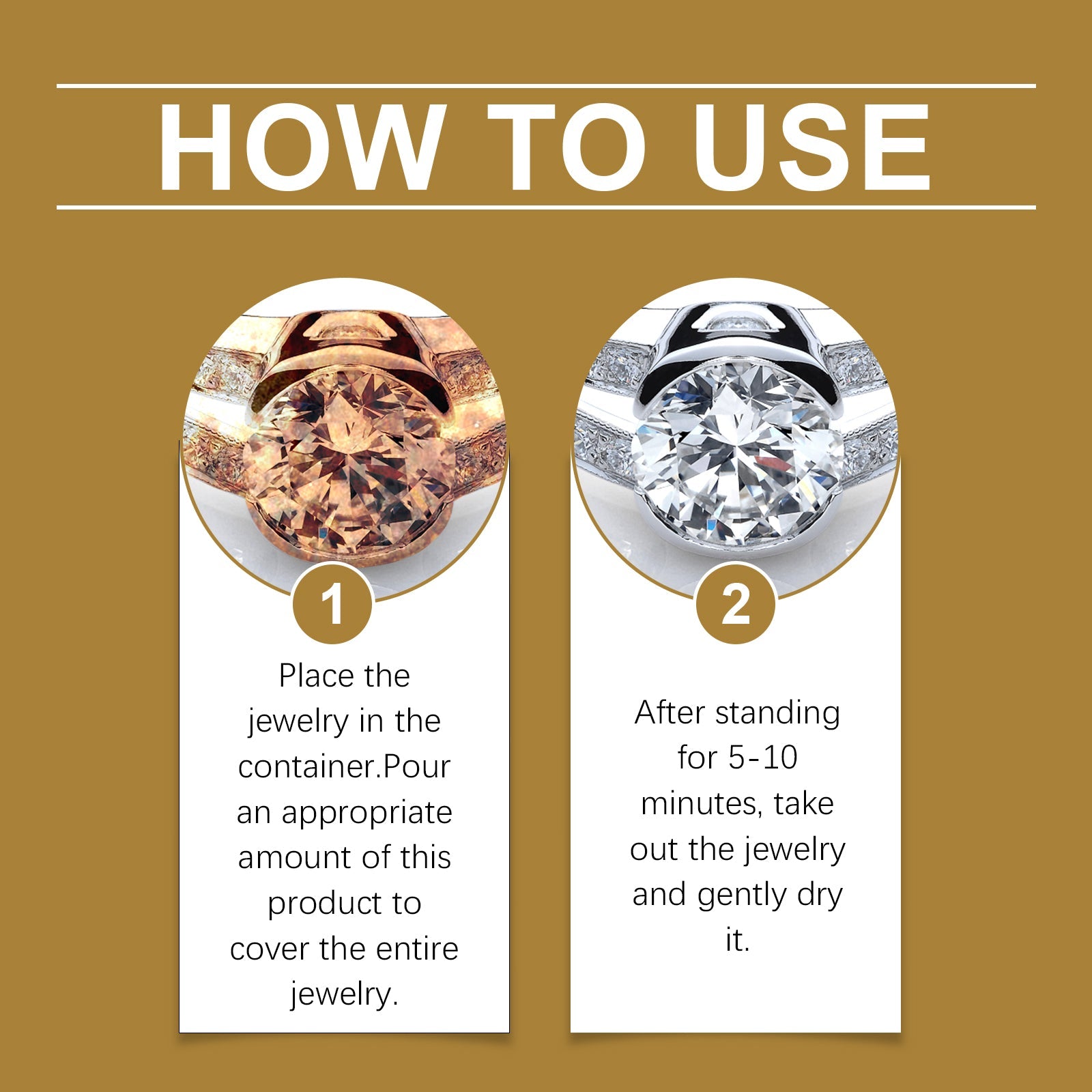 Jewelry Cleaner Jewelry Metal Cleaning Solution Diamond Necklace Rust And Ash Removal Care Solution