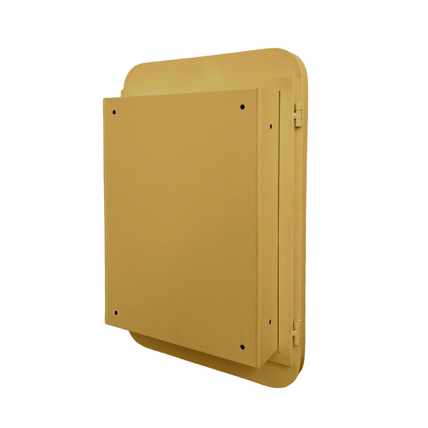 16x24 inch embedded metal frame medicine cabinet with mirror storage cabinet and adjustable shelf matte gold