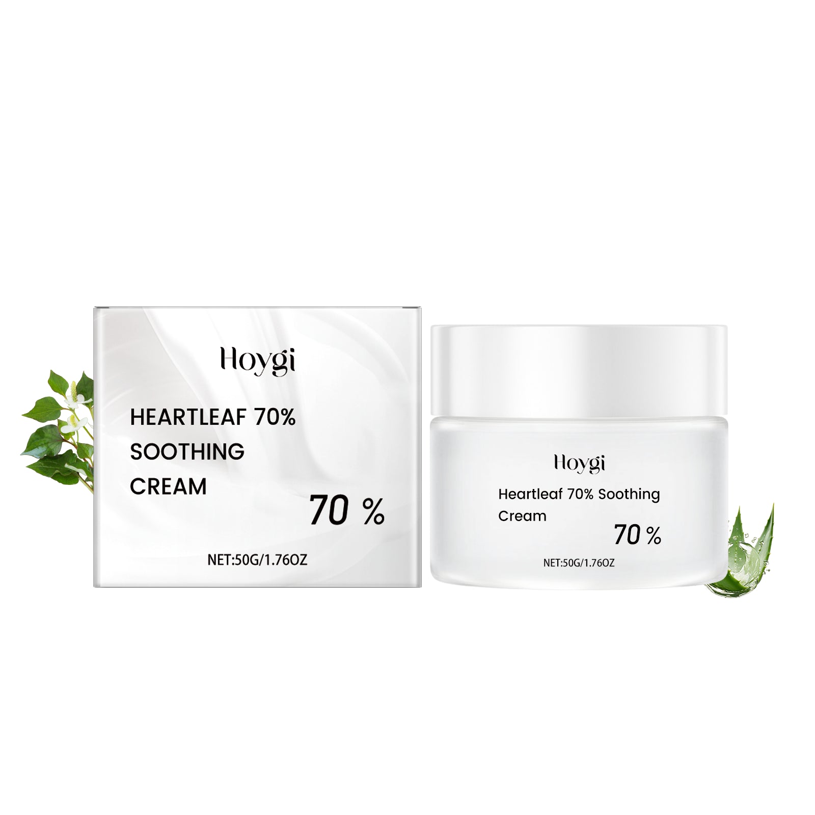 Heart Leaf Moisturizing And Soothing Cream Relieves Dry Skin, Hydrates, Nourishes And Restores Skin Elasticity