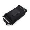Outdoor camping wet tissue paper box camouflage waterproof canvas tissue bag square hand-held tissue storage bag - black