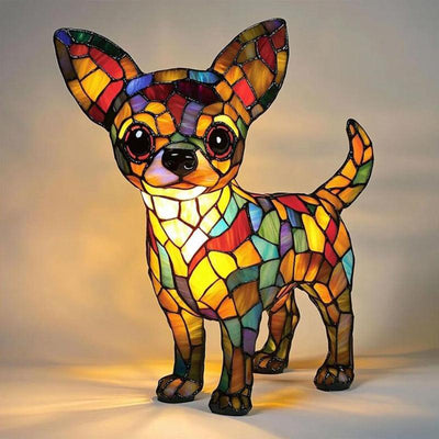 Animal resin LED night light, a cute bedside lamp for living rooms and bedrooms.