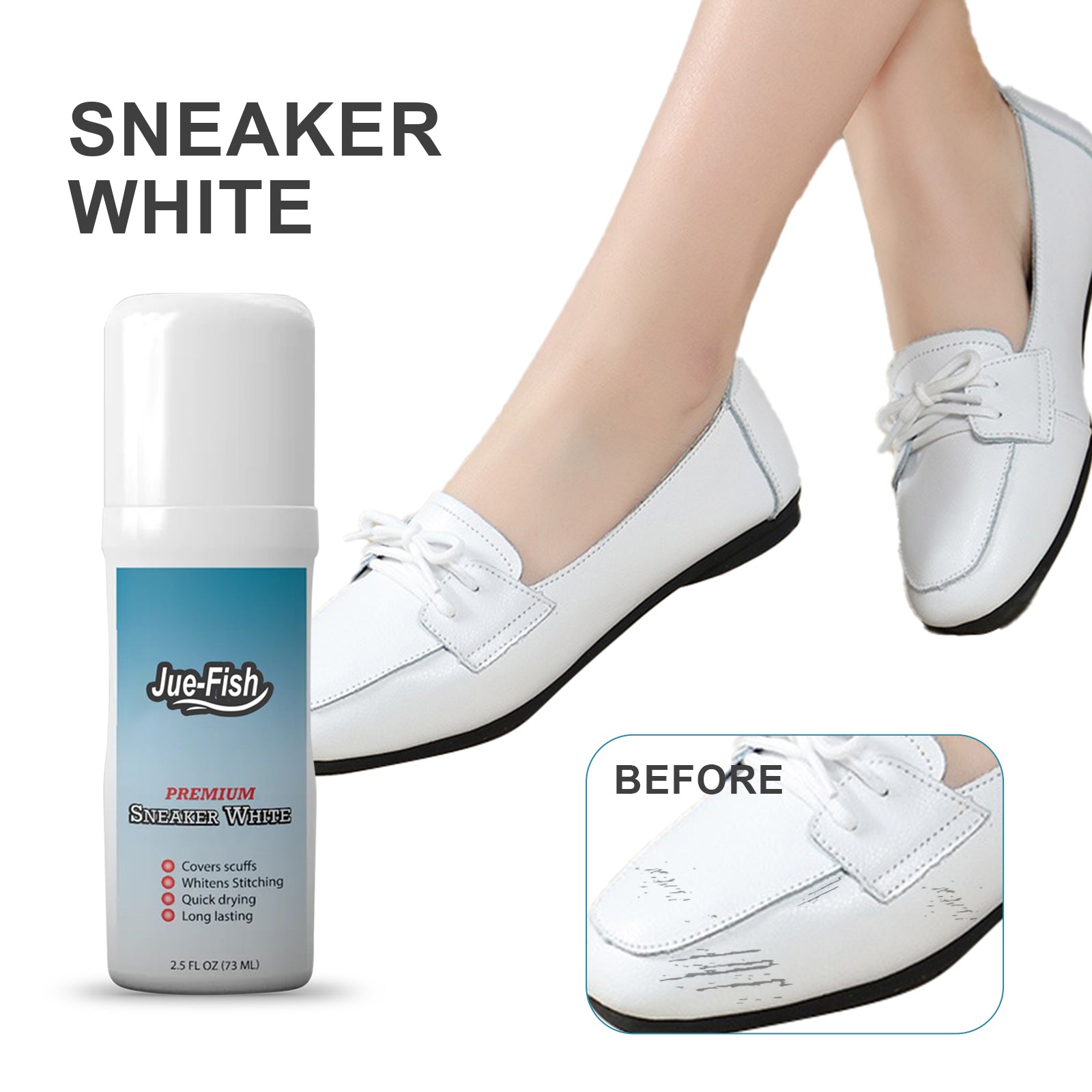 Shoe Brightening Cleaner, Remove Yellow Edge Decontamination Cleaning Whitening Small White Shoes Cleaning Shoeshine Agent