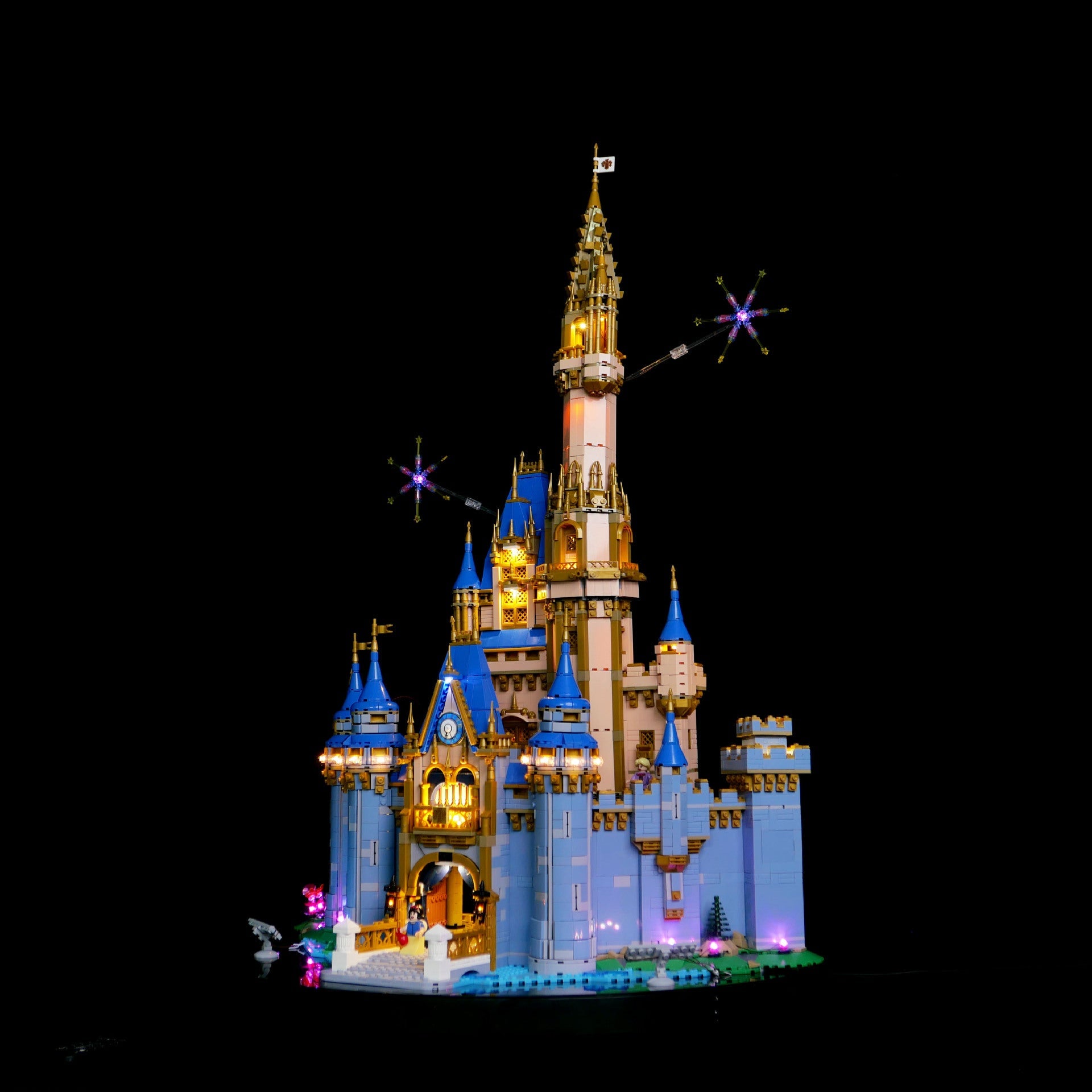 LP building block lighting suitable for LEGO 43222 new Disney Cinderella Castle building block LED remote control light