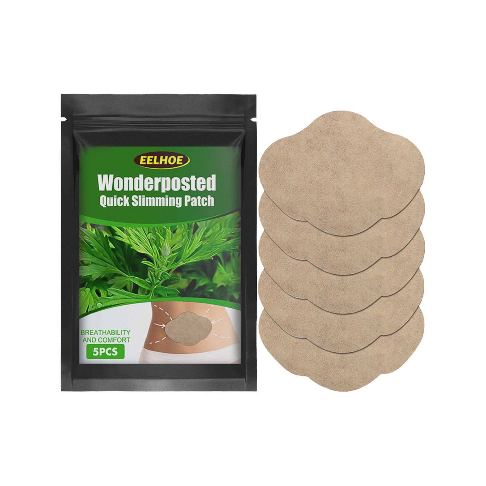 Wormwood Slimmed Belly Button Sticker, Slimming Firming and Shaping Belly Patch