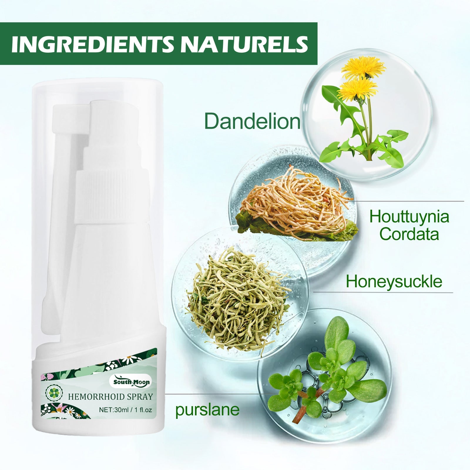 Hemorrhoids Spray, Relieve Swelling And Hemorrhoid Pain External Treatment For Broken Sore Anal Soothing Spray