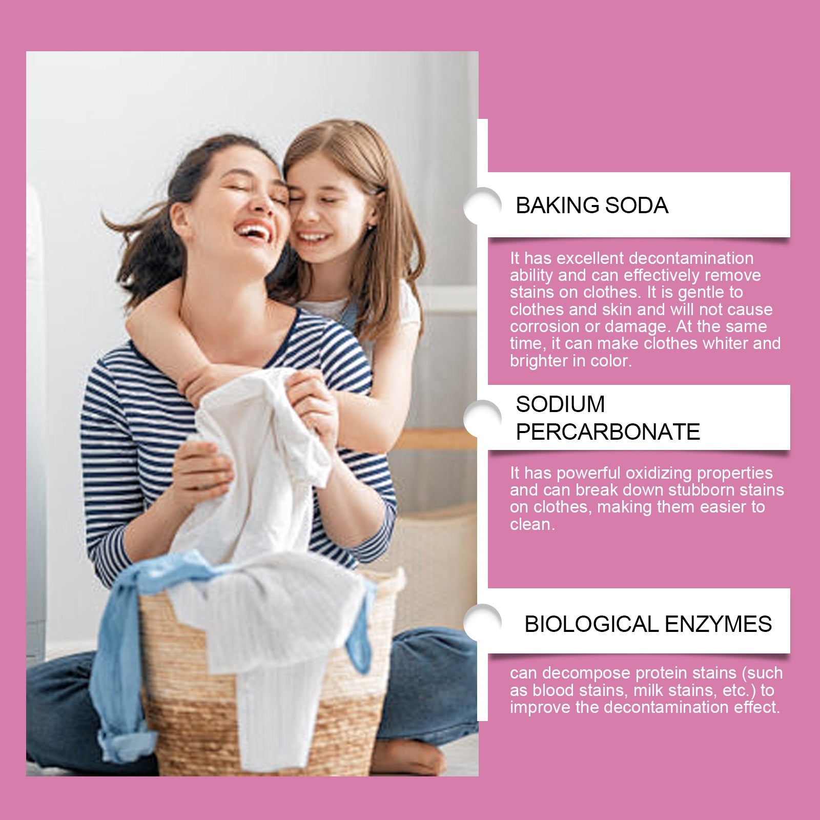 Clothing Decontamination Effervescent Tablet Biological Enzyme Explosion Salt Household Clothing Decontamination Decontamination Stain Leave Fragrance Cleaning