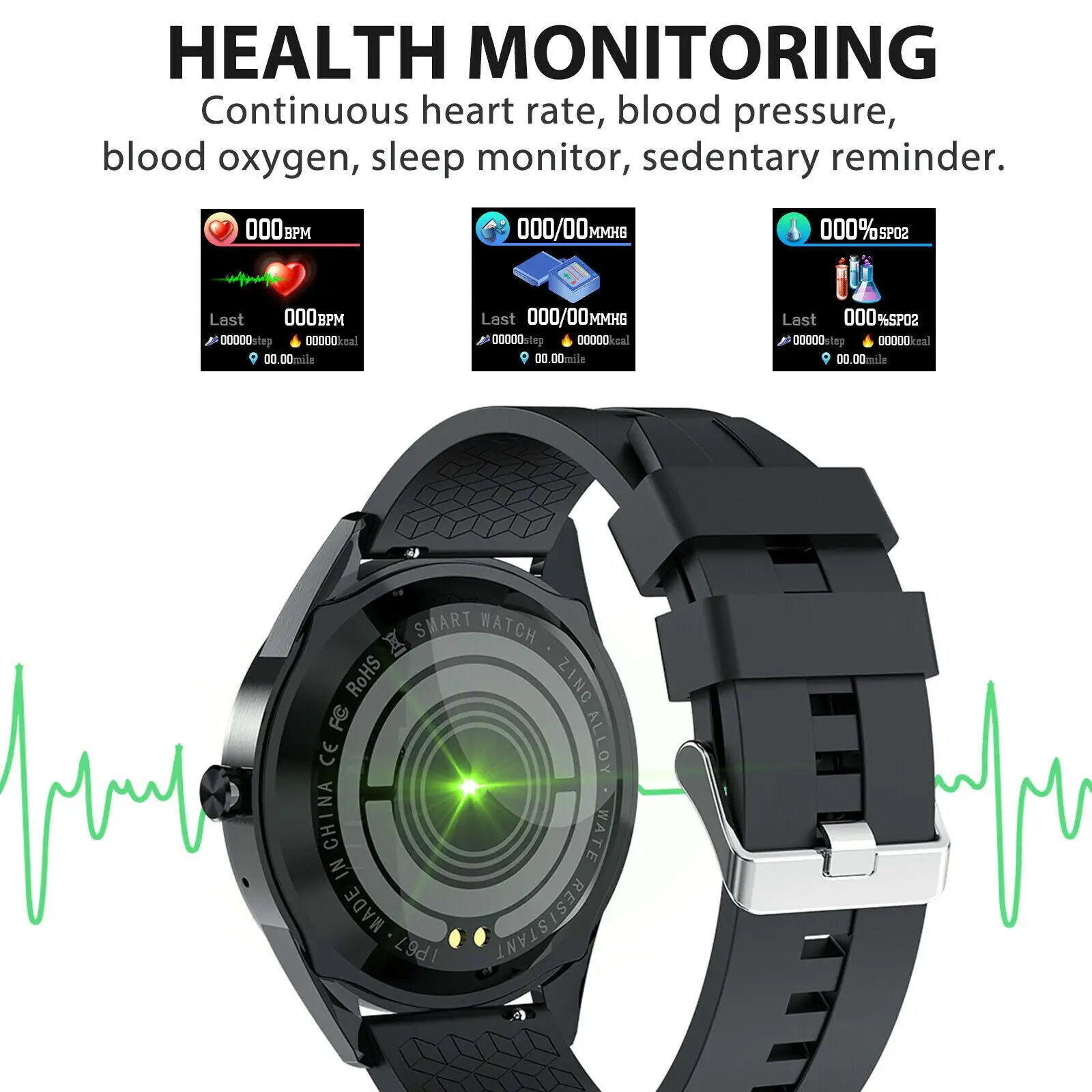 HeartSmart Waterproof Bluetooth Watch & Phone Mate