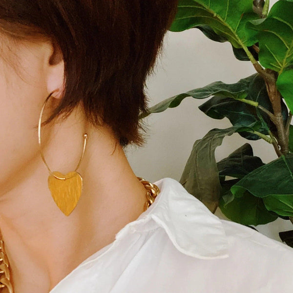 No Games Heart Hoop Earrings - Gifts for You 'n Me